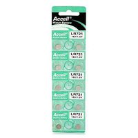 Accell Replacement 1.5V 36mAh AG11/LR721/362/SR721/162 Button Battery (10-Piece Pack)
