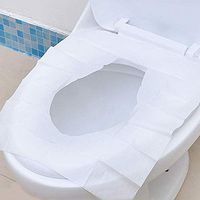 ️ Yu2d ❤️❤️ ️10pcs Toilet Seat Covers Paper Travel Biodegradable Disposable Sanitary