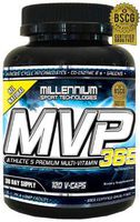 Millennium Sport Technologies, MVP-365, Premium Athlete Multiple Vitamin, Kreb Cycle, L-5 Methyl, 120 Caps, BSCG Certified