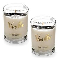 LUNA CANDLE CO. Vanilla - Scented Luxurious Candles - 11 Oz (2 Pack)
