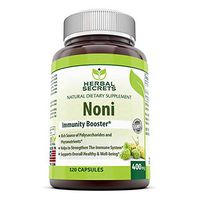 Herbal Secrets Noni - 400 Mg 120 Capsules (Non-GMO) - Helps to Strengthen The Immune System* Supports Overall Health and Well Being*