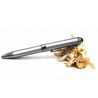 2 in 1 Vibration & massage ballpoint pen - mini Massage Tip Pen with Gift Box - Multifunction Electronic Pen (Silver)