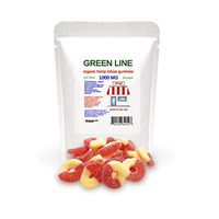 Peach Gummies,(1000 mg) Premium Organic Hemp Infused Gummies,20 Count,50 mg Each,THC Free