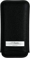 S.T. Dupont Leather Adjustable 3 Cigar Case Black