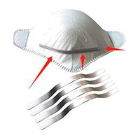 tesyyke 50/100/200Pcs 90mm Aluminum Strip Nose Bridge for Face DIY Making Accessories Crafts