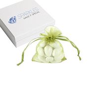 Sparkles Make It Special 200-pack 4"x6" Olive Green Organza Wedding Favor Bags - Party Decoration Gift Pouches - 22 Colors