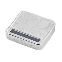 New Arrival Metal Automatic Cigarette Tobacco Roller Roll Rolling Machine Box Case Tin & Storage Box