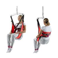 HNYG Full Body Patient Lift Sling with Mesh,Medical Lift Equipment with Commode Cutout, Four Point Support Tranfer Sling for Elderly, Bariatric and Disabled