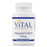Vital Nutrients - Ubiquinol CoQ10 100 mg - Activated Form of Coenzyme Q10 - 60 Softgels per Bottle
