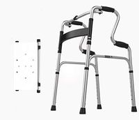 YKFU Heavy Duty Bariatric Folding Walker, Mobile Driving Assisted Walking Medical Supplies,Elderly Walker, with and Without Wheels