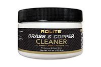 Rolite Brass & Copper Cleaner (4.5oz) Instant Cleaning & Tarnish Removal on Railings, Elevators, Fixtures, Hotels, Cruise Ships, Office Buildings