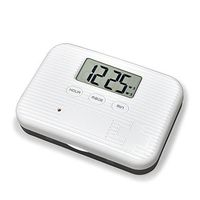 U-Trak Pill Box Alarm Pill Organizer Mini Portable Daily Pill Case with Digital Alarm Clock Reminder for Pills/Vitamin/Supplements Travel Outdoor 6 Compartments Black