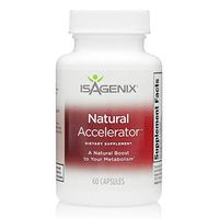 Isagenix Natural Accelerator - Metabolism Boost Capsules with Green Tea Extract, Black Pepper, Niacin and More - 60 Capsules