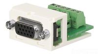 Panduit CMD15HDWHY 15-Pin High-Density 2-Port D-Subminiature Module, White