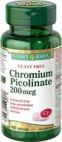 Nature's Bounty Chromium Picolinate 200 mcg, 100 Tablets