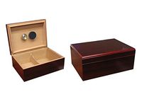 Prestige Import Group - The Executive Cigar Humidor - Capacity: 50-75- Color: Cherry