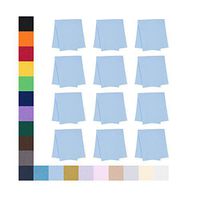 Eyeglass Cleaner Microfiber Cloth - Glasses Cleaner for All Gentle Surfaces, Touchscreens, Smartphones, Camera Lenses, LCD & HD Screens -Light Blue, 12 Pack- by OptiPlix