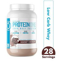 ProteinOne Whey Protein Powder by NutraOne – Non-GMO and Amino Acid Free Protein Powder (Gourmet Chocolate - 2 lbs.)