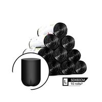 Wenzi-day Garbage Bag Set Trash Waste Bags Roll Rubbish Bag House Kitchen Cleaning,Black
