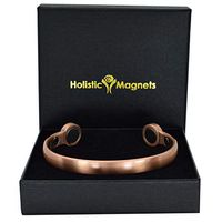 Holistic Magnets® Copper Bracelet XXL for Wrist up to 10” Extra Strength Magnets Arthritis Carpal Tunnel Tendonitis Therapy Magnetic Bracelet Healing Bangle Gift Boxed-HPCH (XXL: Wrist 8.85-10")