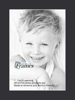 ArtToFrames MAT-21-14x20-Black 14x20 Smooth Black Custom Mat
