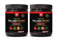 Hair Skin and Nails Vitamins for Women - Collagen PEPTIDES HYDROLYZED - Hair, Skin, Nail, Joint and Bone Support - hydrolyzed Collagen for Woman - 2 Bottles 2 LB (908 Grams)