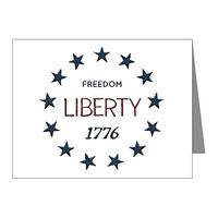Note Card 1776 Freedom Liberty Stars