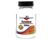 Strontium Bone Health Maintenance 340mg * 100 Caps 100% Natural - by EarhNaturalSupplements