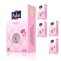 Pufai Disposable Cigarette Boxes Filters Regular 8mm 100 Pieces in 5 Box Pink