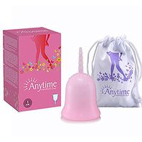 Menstrual Cup, Medical Silicone Reusable - Feminine Hygiene Protection Period Cup (M, Pink)