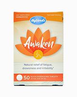 Jet Lag Homeopathic Relief Remedy Tablets by Hyland's Awaken, Quick Dissolving Natural Relief of Fatigue, Drowsiness, and Irritability, 50 Count