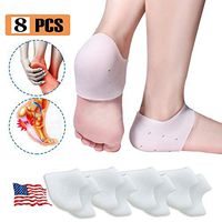 Heel Cups, Gel Heel Cushion, Heel Guards (4 Pairs),Heel Protectors, Plantar Fasciitis Support Great for Plantar Fasciitis, Cracked Heels, Achilles Tendinitis & Heel Sore for Men and Women.
