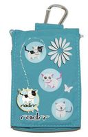 Insulin Pump Case - Cute Kawaii Kittens with Enamel Pin