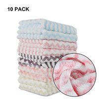 YOCADA Microfiber Cleaning Cloth Towels for Dish Bowl Glass Cup Bottle Pan Pot Kettle Table Floor Sink Window Computer Car Kitchen Bathroom Household Cleaning 10 Pack