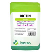 Lindens Biotin Tablets 5000mcg x 270 3-Pack High Strength Vitamin B d-Biotin