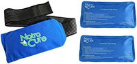 NatraCure Universal Cold Pack Ice Wrap – 2 Ice Packs w/ 1 Pouch - (5" x 10" Pouch with 24" Nylon Belt Strap & 2 Cold Packs)