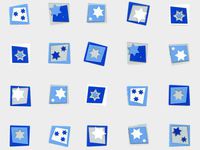 25ct. Small Blue White Silver"Hanukkah Star" 7x2x3" Cello Party Treat Food Snack Bags ngKE -493