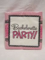 DDI - Pink & Lace Bachelorette Napkins (1 pack of 24 items)