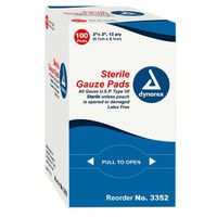 Gauze - 2 x 2 - Dynarex - 100 ct. #DX3352