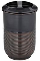 Buffalo Brand Trading Company, Heavyweight Brass, Oil Rubbed Bronze Finish, Toothbrush Holder, 2.75 Inches by 4.5 Inches