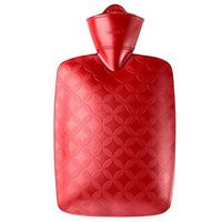 YUN Hot Water Bottle Water Injection Explosion-Proof Rubber Irrigation Hand Warmer Large Water Heating Water Bag (Color : Red)
