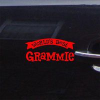 Die Cut Auto Bike Vinyl Window Car Wall Adhesive Vinyl Worlds Best Grammie Decoration Red Wall Art Notebook Art Laptop Macbook Home Decor Helmet Sticker Decal