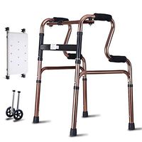 GYZ GY Heavy-Duty Folding Walker, Transport Chair Aid Walking with Wheels with Seat for Elderly Walkers Supporting Up to 418 Pounds Medical Supplies (Color : A)
