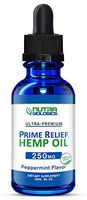 Prime Relief Hemp Oil (Peppermint, 250 MG) • Help for Pain, Anxiety, Stress, Mood, and Sleep with great tasting organic hemp extract drops