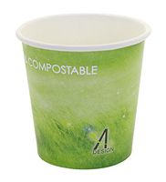 Special Green Grass Design, Paper Hot Cup,Eco-friendly,100% Blodegradable&Compostable, 50 count. (4 OZ)