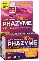 Phazyme Anti-Gas Ultra Strength 180 mg Softgels - 48 ct, Pack of 4