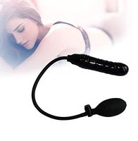 charmsamx Inflatable Enema Sex Toys Anal Dilator Adult Products Bulb Explosion-Proof Design Clean Anal Silicone Rinse Douche Expandable Backyard Massager Clitoral Stimulator Massager (Black)