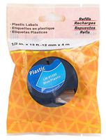 LM Tapes - Premium Black on Blue Polyester Compatible Tape for LetraTag Printers, Replaces Dymo 91335 Letra TAG