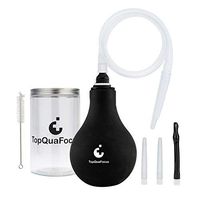 TopQuaFocus Large Enema Bulb Kit Anti-backflow Enema Kit for Men Women Colon Cleansing Detox Enemas 11oz Capacity 5 Tips Enema Kit with Brusher