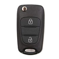 Keyecu Replacement Folding Remote Key Shell for Hyundai Accent Case Fob 3B Uncut Blade